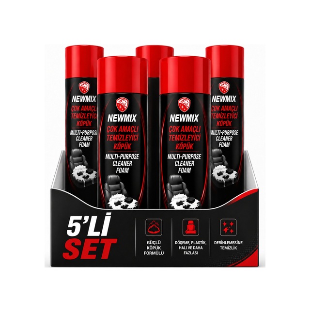 Newmix Çok Amaçlı Apc Köpük Temizleyici Aerosol 500 Ml