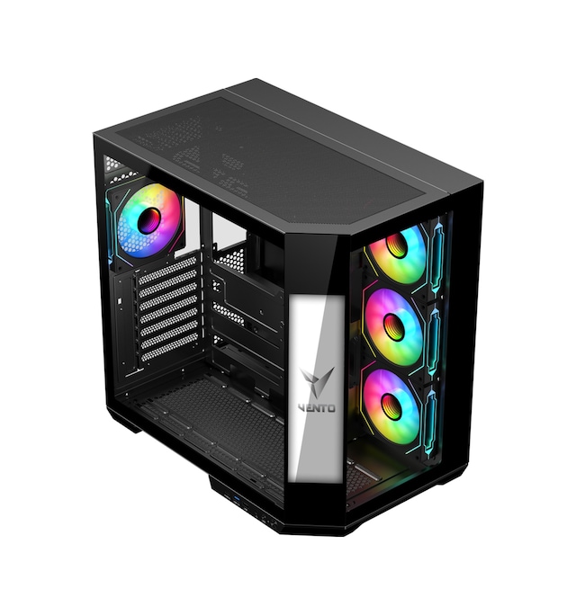 Vento VG4206FSA LCD 9.16 INC TOWER E-ATX ARGB Tempered Glass Mesh Front Display 850W PSU