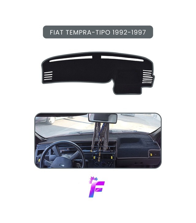 Fıat Tempra 1992-1997 Araca Özel Torpido Örtüsü Ön Göğüs Kılıfı Oto Aksesuar Tb50 Gri