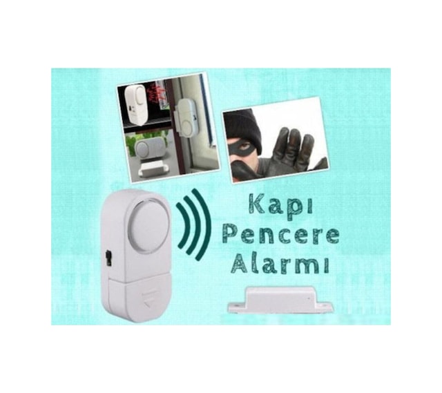 Kapı Pencere Alarmı Cam Ve Kapı İçin Güvenlik Sensörü Yangın Güvenliği Yangın Tüpü