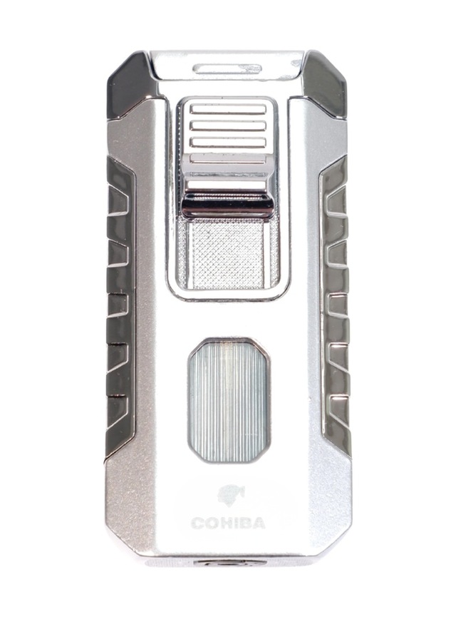 Cohiba 3 Torch Pürmüz Gümüş Metal Puro Çakmağı - Tr9534