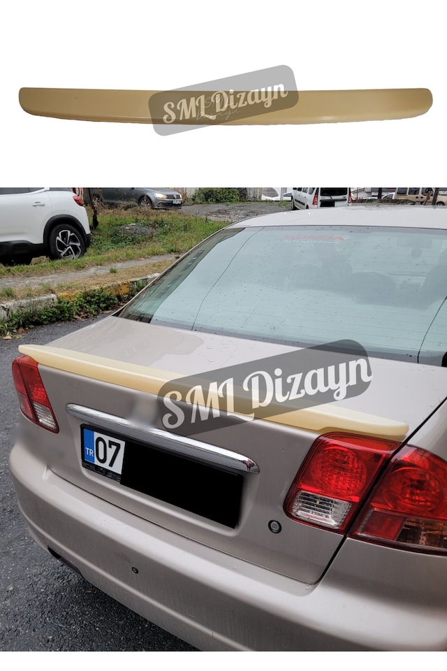 Honda Civic Vtec 2 Spoiler Bagaj Üstü Spoyler Çıta Boyasız