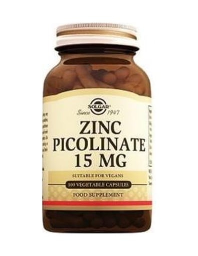 Solgar Zinc Picolinate  15mg 100 Kapsül