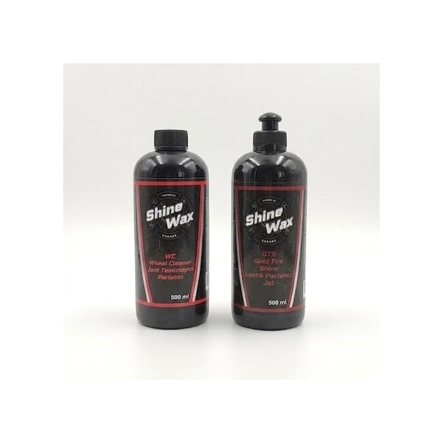 Shine Wax Jant Temizleyici & Lastik Parlatıcı Jel 500 Ml 2'li Set