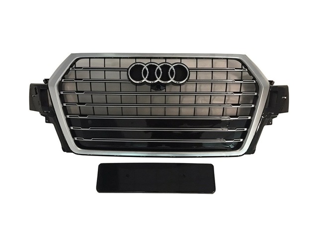 Audi Q7 Sq7 Ön Panjur Izgara 2015 / 2019 Krom Siyah