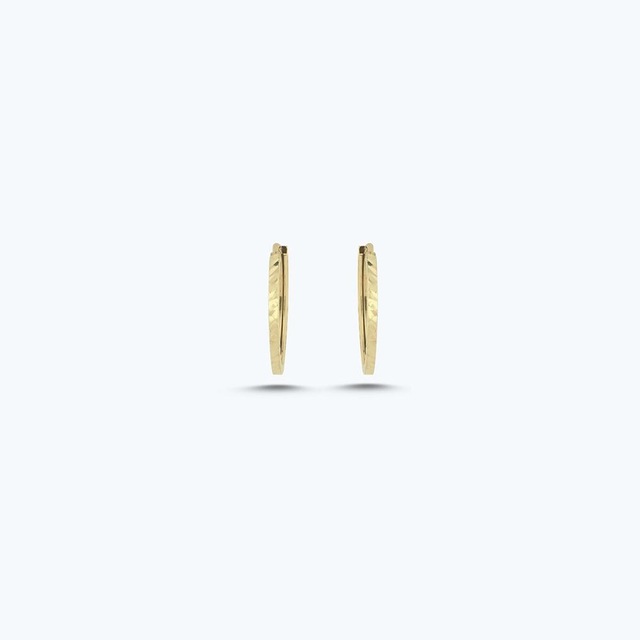 Altınbaş Altın Halka Küpe Akp0248-y-25977-15mm Çok Renkli
