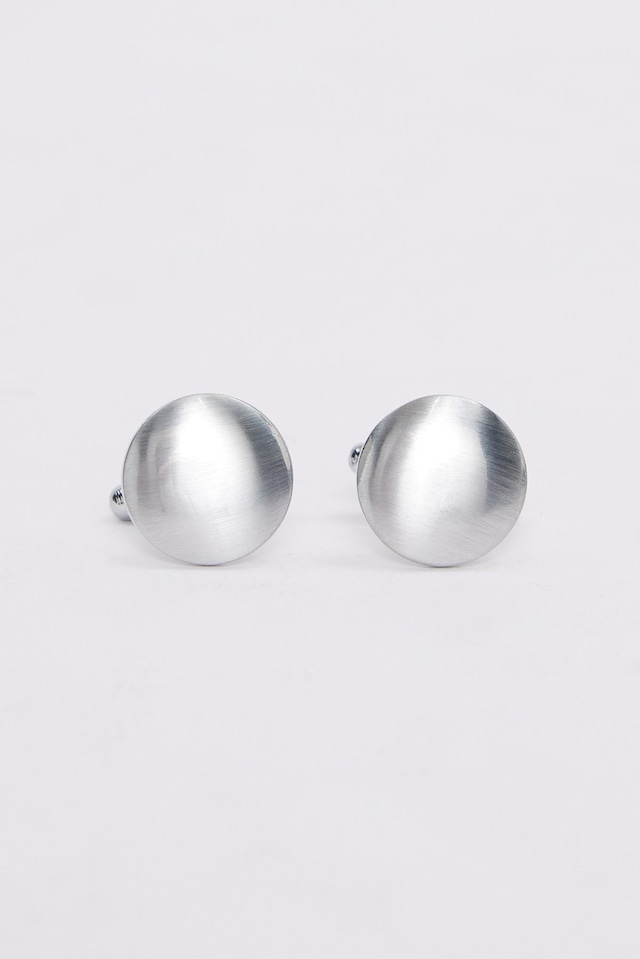 Erkek Oval Gümüş Rengi Kol Düğmesi-46680