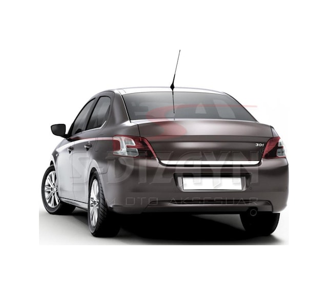 S-Dizayn Peugeot 301 Krom Bagaj Alt Çıtası 2012 Üzeri N11.2331