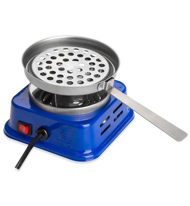 Mini Kare Elektrikli Ocak Mavi