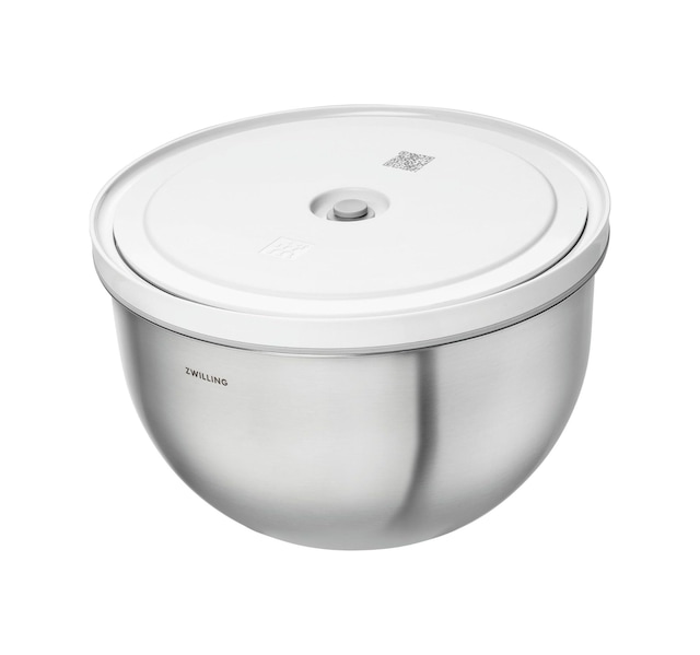 Fresh & Save Bowls Vakumlu Saklama Kabı, L, 24 Santimetre, Paslanmaz Çelik, Metalik Gri