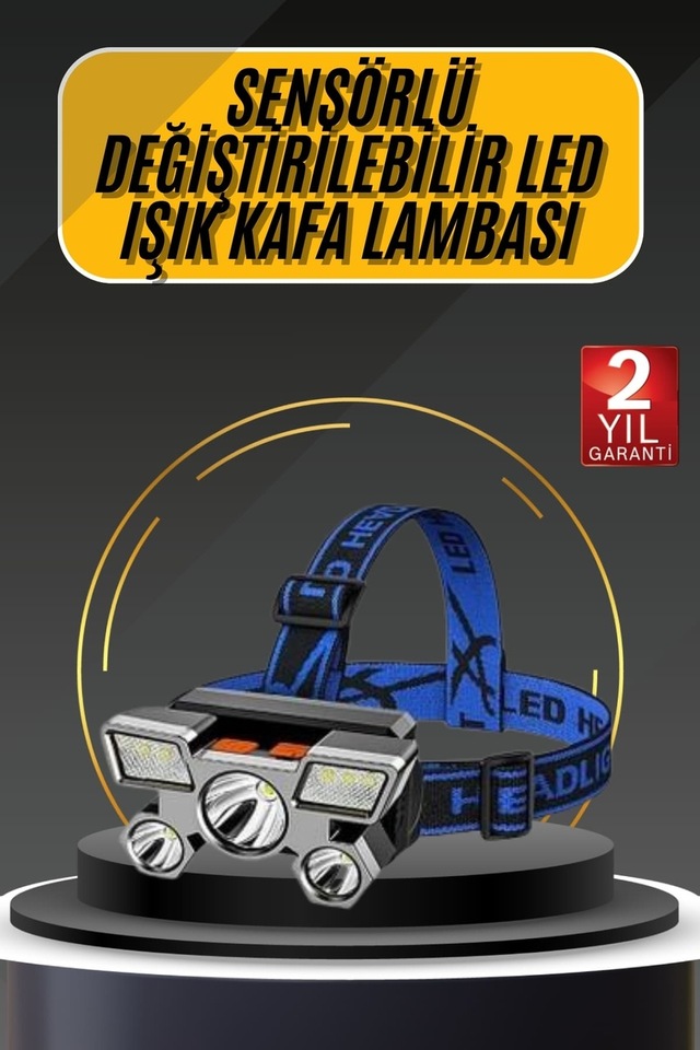 Kafa Lambası 800 Lümen 4 Mod Yüksek Işık Flaşörlü Şarjlı Led Lamba Tkdytgs8r924gjyqytk