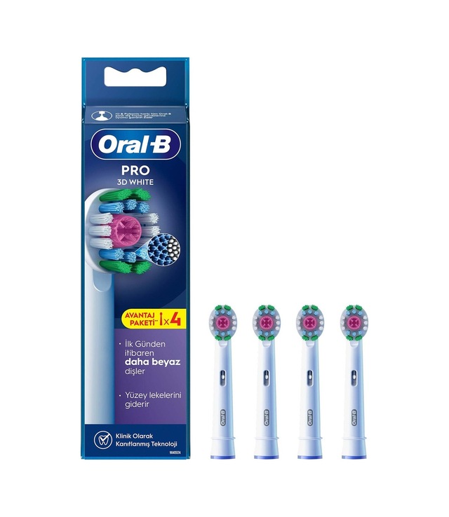 Oral-b Şarjlı Fırça Yedek Başlığı 3 Boyutlu Diş Fırçası 4'lü - 2 Adet Tarı