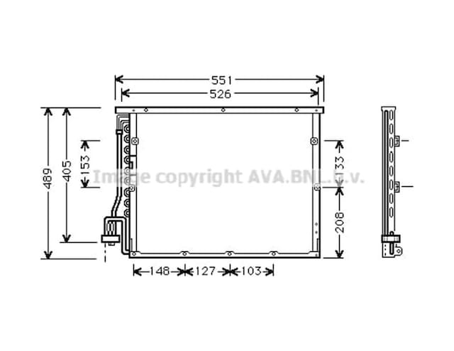 Ava Klima Radyatörü Kondenser Bmw 3 Serisi E36 64538391406 Bw5148