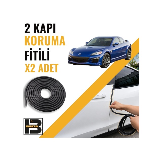 Mazda Rx-8 Kapı Koruma Fitili-iki Kapı-siyah-bm1185