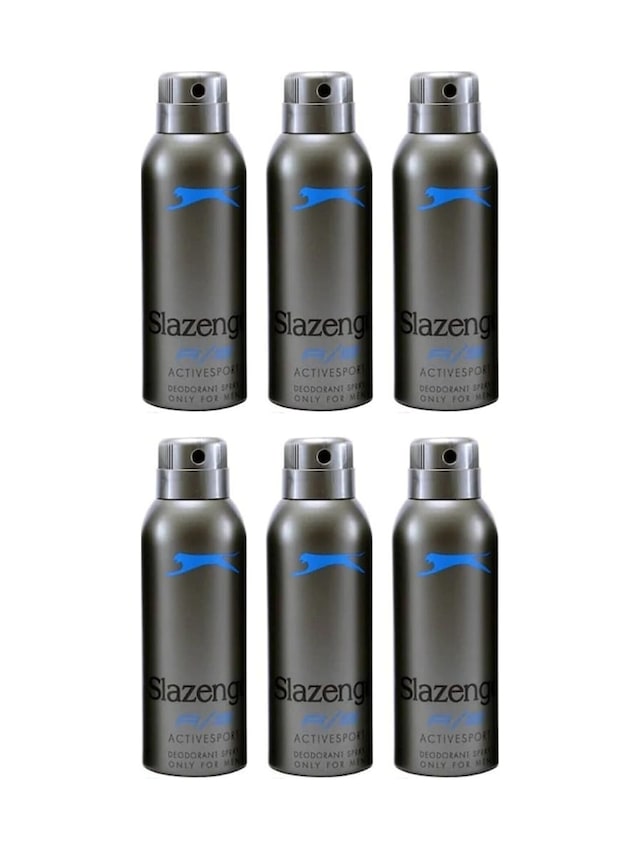 Slazenger Active Sport Mavi Erkek Sprey Deodorant 6 x 150 ML