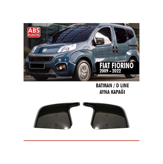 Fiat Fiorino Yarasa Batman Ayna Kapağı Plastik Parlak Siyah 2009-