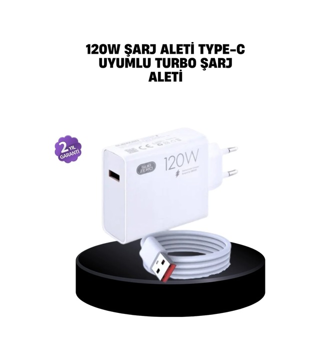 Ers 120w Mi Turbo Destekli Hızlı Şarj Cihazı Type-c Uyumlu Akım Korumalı