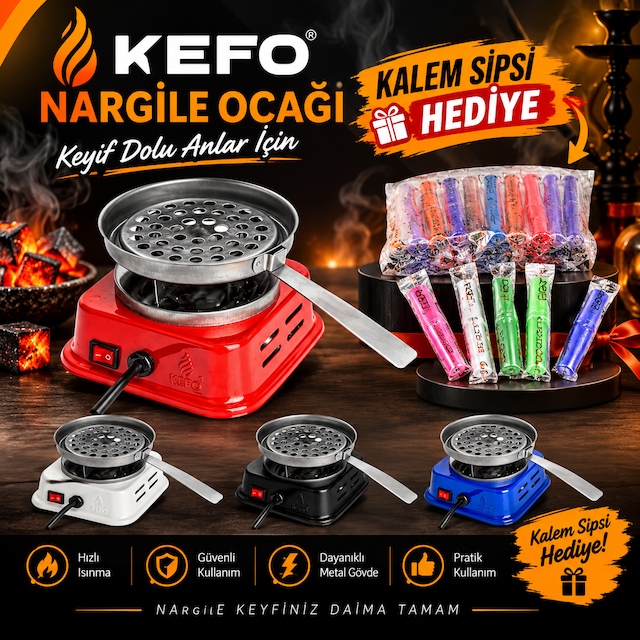 Mini Elektrikli Köz Yakma Makinesi 4 Renk