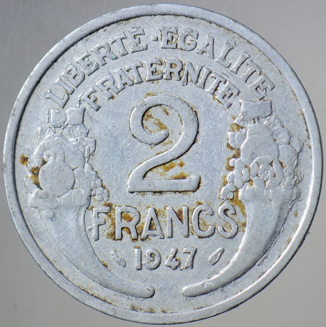 Fransa 2 Frank 1947.