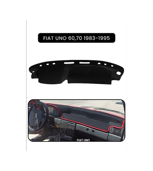 Fıat Uno 60,70 1983-1995 Modellerine Uyguntorpido Koruma Halısı Siyah Kenar