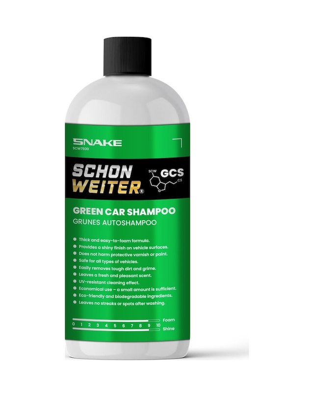 Gcs Green Car Shampoo Snake 500ml Yeşil Cilalı Oto Şampuanı