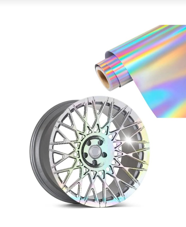 Hologram Gökkuşağı Araç Motosiklet Kaplama Folyosu 50cm X 1 Metre