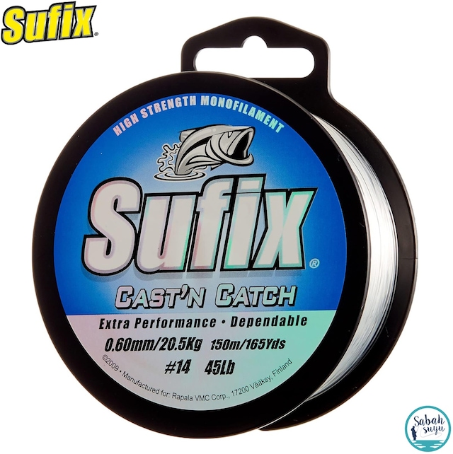 Sufix Advance Monofilament Olta Misinası, 0.35 mm, 11.3 kg Çekme