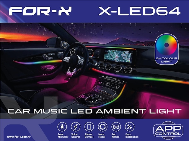 For-x X-led 64 Profesyonel İç Ambiyans Seti