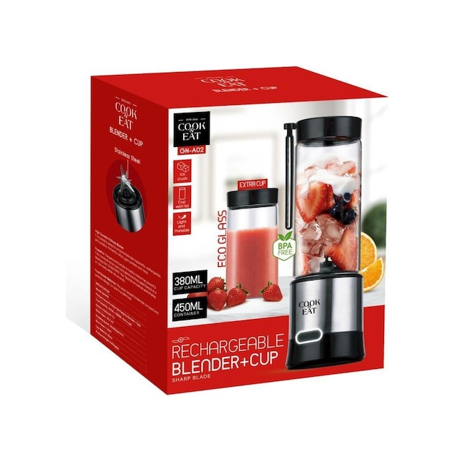 Cook Eat GN-A02 Taşınabilir Şarjlı Metal Kişişel Blender
