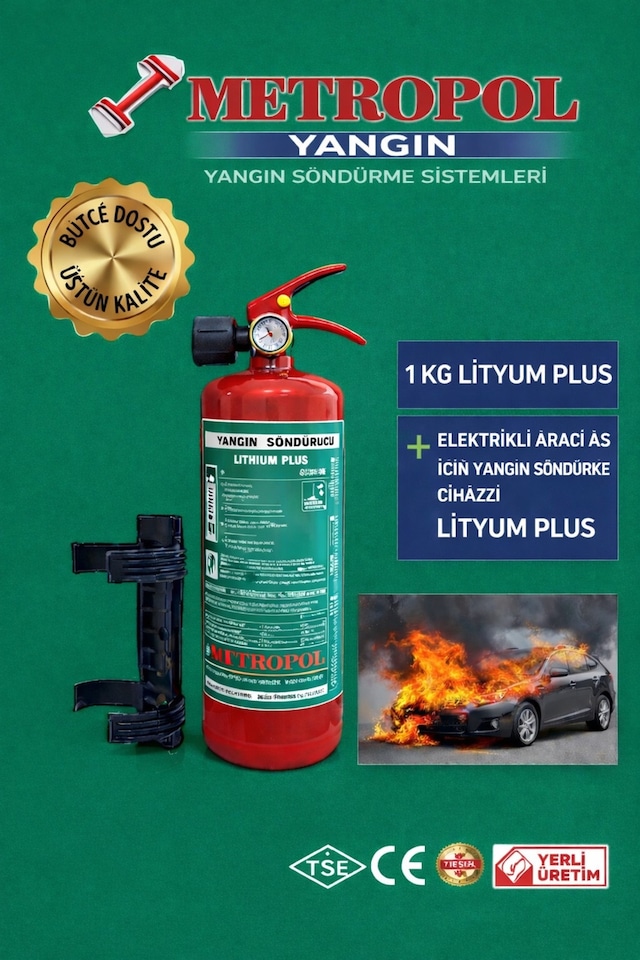Metropol 2 Kg Lityum-iyon Batarya Yangın Söndürme Cihazı Metropol - 874358783