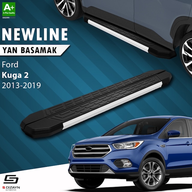 S-dizayn Ford Kuga 2 Newline Aluminyum Yan Basamak 183 Cm 2013-20