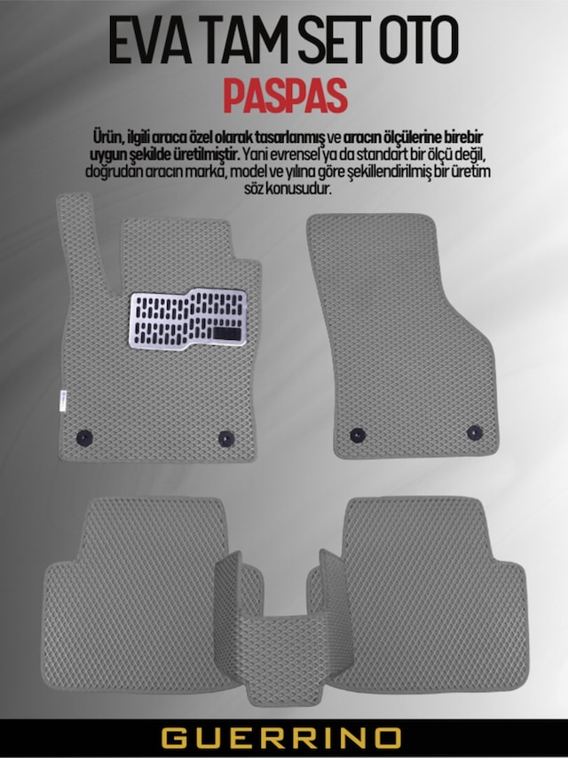 Ford-kuga 2- 2013-2019 İçin Eva İç Paspas Takımı Metal Topukluk Dahil