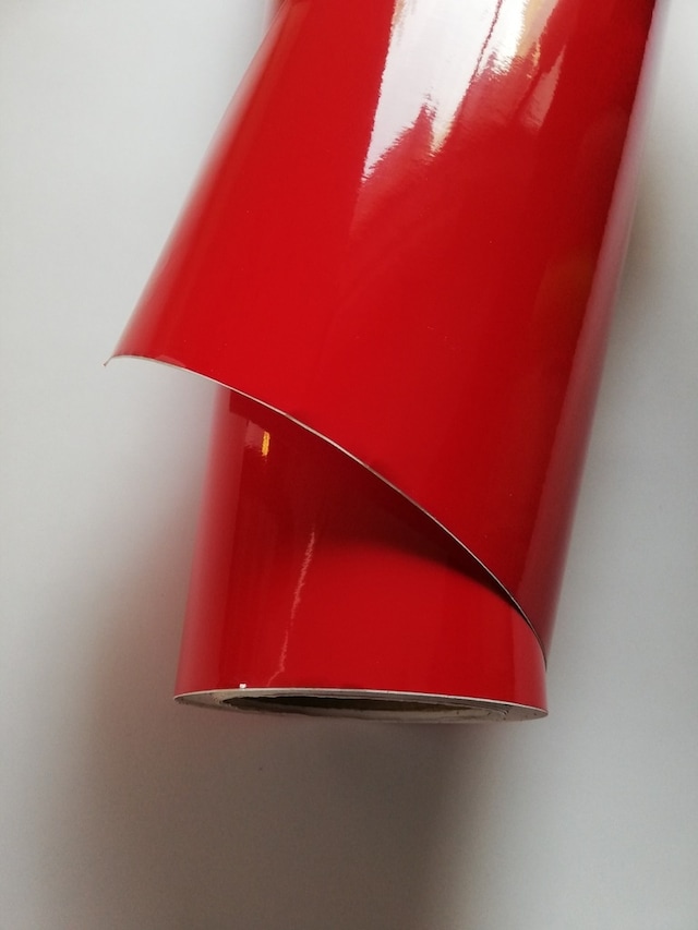 Parlak Kırmızı Folyo Yapışkanlı 122 Cm