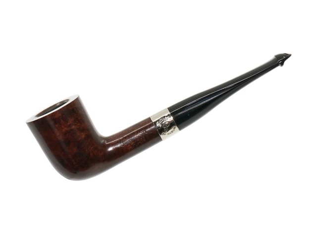 Peterson Aran Smooth Nickel Mounted 120 9mm. Filtreli Vulcanite Saplı Pipo 206166