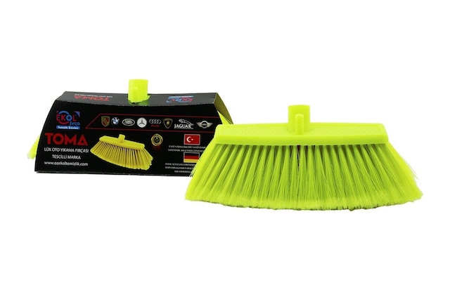 Ekol Fırça Ef-212 Toma Lüx Oto Yıkama Fırçası Tek Renk Fırça Kılları 20cm Floresan