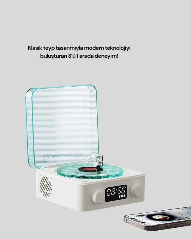 Kablosuz Bluetooth Hoparlör Mavi - Lisinya