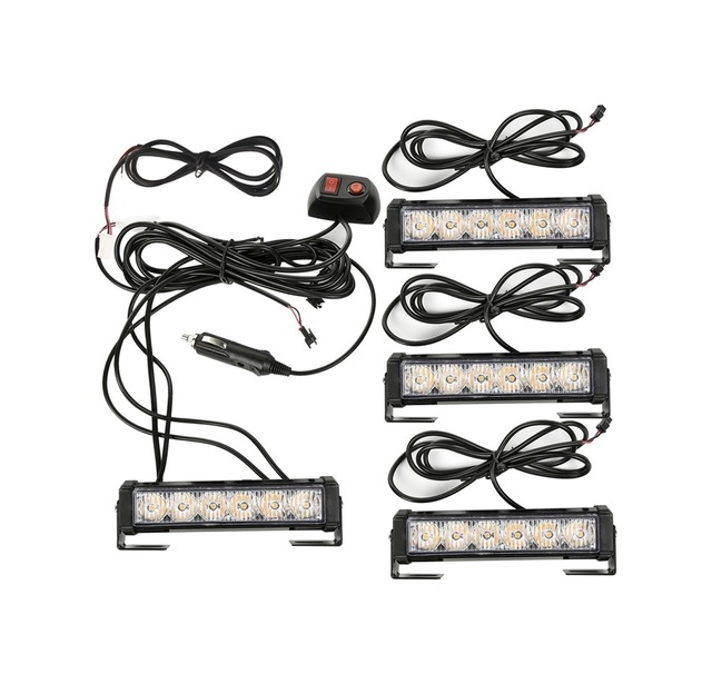 Çakar Lamba Powerledli 4'lü Sarı Sarı-beyaz Beyaz 12-24v / Lapa196