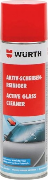 Würth Cam Temizleme Köpüğü-Sprey 500 Ml Aktıve Glass Cleaner Würt