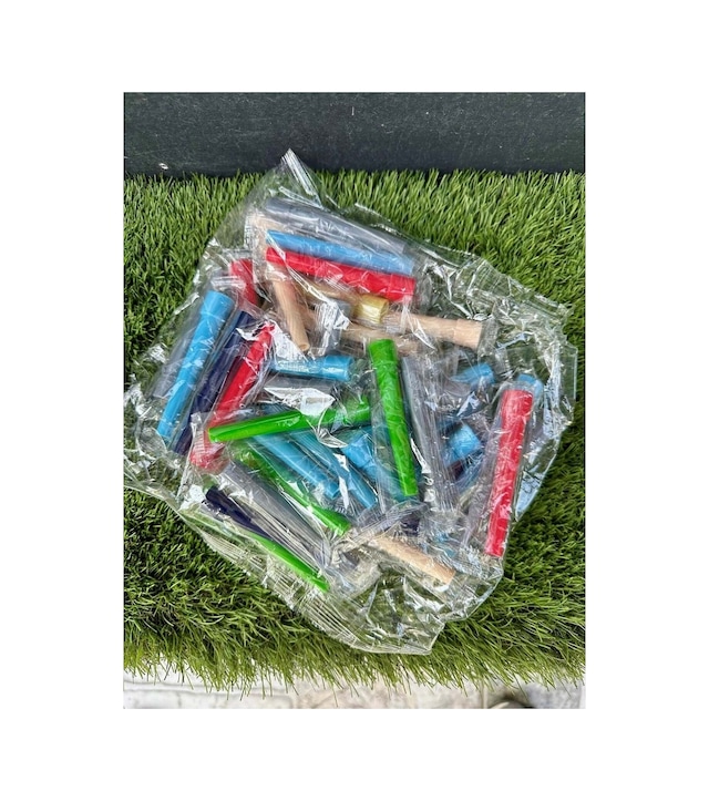 Renkli Plastik Sipsi-40 Adet