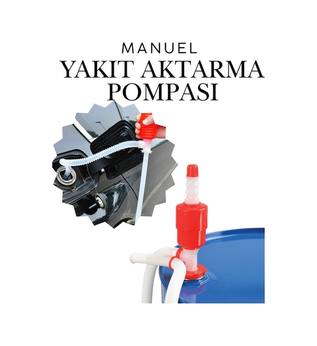 Araç Araba Benzin Mazot Çekme Pompası Yakıt Aktarma Sifonu Plastik Pompa Vak Vak İkmal Aktarma
