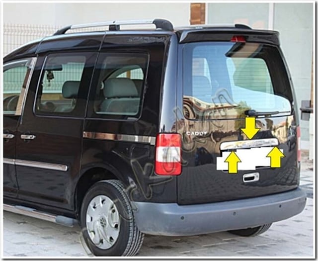Vw Caddy Krom Bagaj Çıtası 2004-2010 Tek Kapı Paslanmaz Çelik N11.757