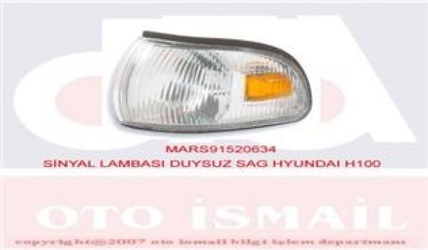 Sinyal - 710 - Lambası Sağ Duysuz Hyundaı - Glblseme - H-100