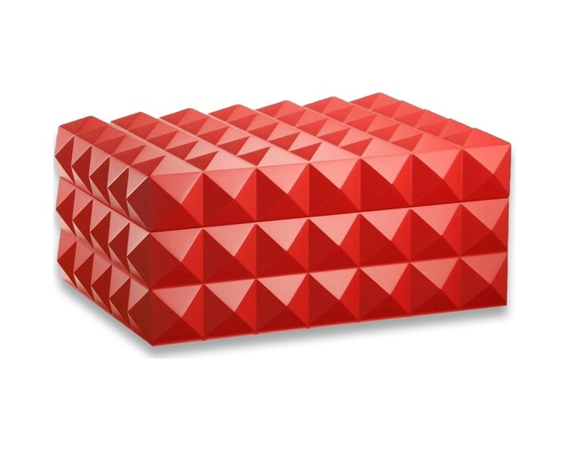 Quasar Design Humidor Puro Kutusu Mat Kırmızı 80's