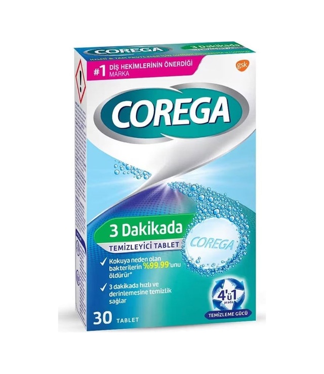 Corega Protez Temizleyici Tablet 30lu