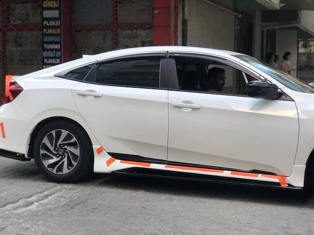 Honda Civic Fc5 Mugen Yan Marşpiyel (Plastik)