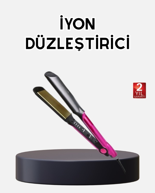 İyonik Saç Düzleştirici 220 C Isıya Kadar Çıkan, Led Göstergeli Ve Eşit Isı Dağılımlı Plaka Çok Renkli