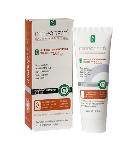Mineaderm Uv Protection Matifying Face Gel Spf 50+ 50 ML