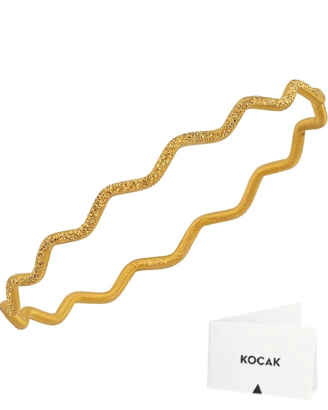 Koçak 22 Ayar 10 Gr Zigzag Desenli Ajda Bilezik 22blz579