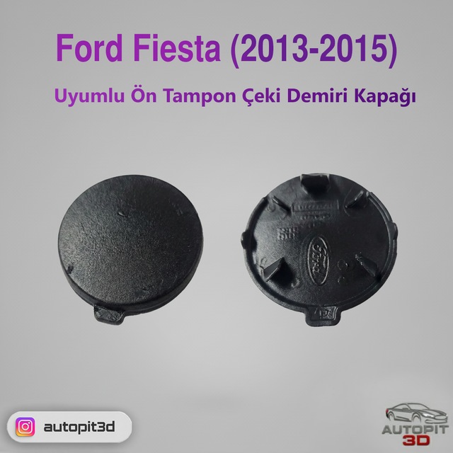 Ford Fiesta 2013-2015 Ön Tampon Çeki Demiri Kapağı