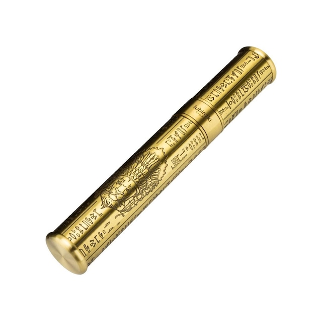 Lubinski Puro Saklama Silindiri Çelik Tüp Kılıf Gold İşleme 60 Ring